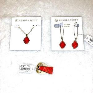Kendra Scott Necklace, Earrings & Ring